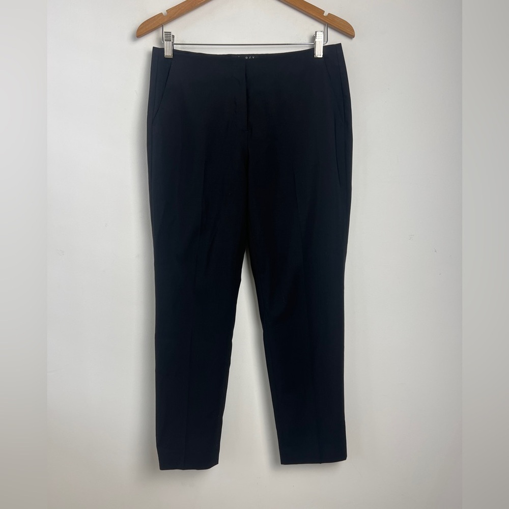 Theory Women's Size 6 Wool Black Bedina Cropped Ankle Pants